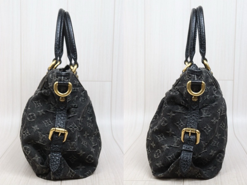 LV 黑色單寧牛仔包-4