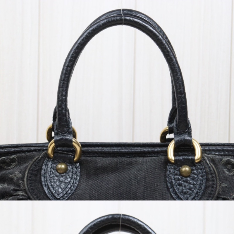 LV 黑色單寧牛仔包-5