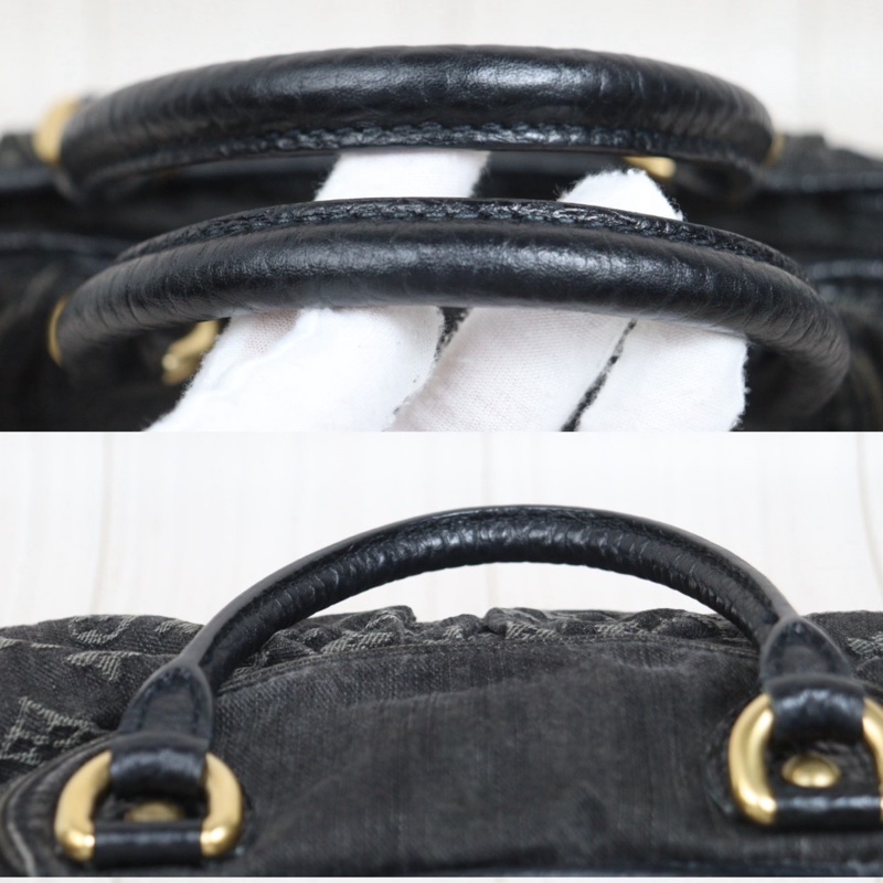 LV 黑色單寧牛仔包-6