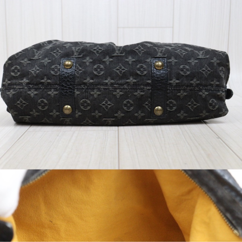 LV 黑色單寧牛仔包-7