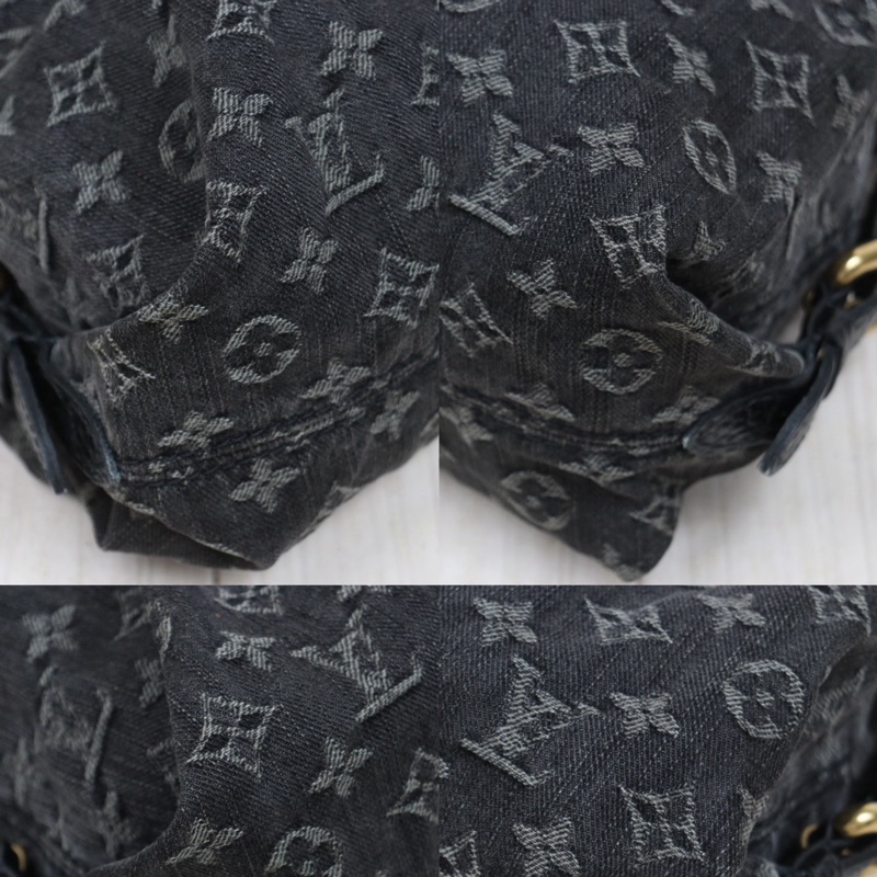 LV 黑色單寧牛仔包-8