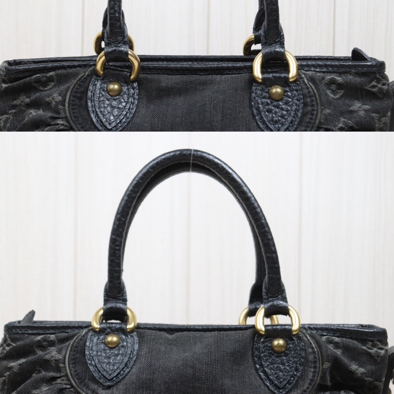 LV 黑色單寧牛仔包-9