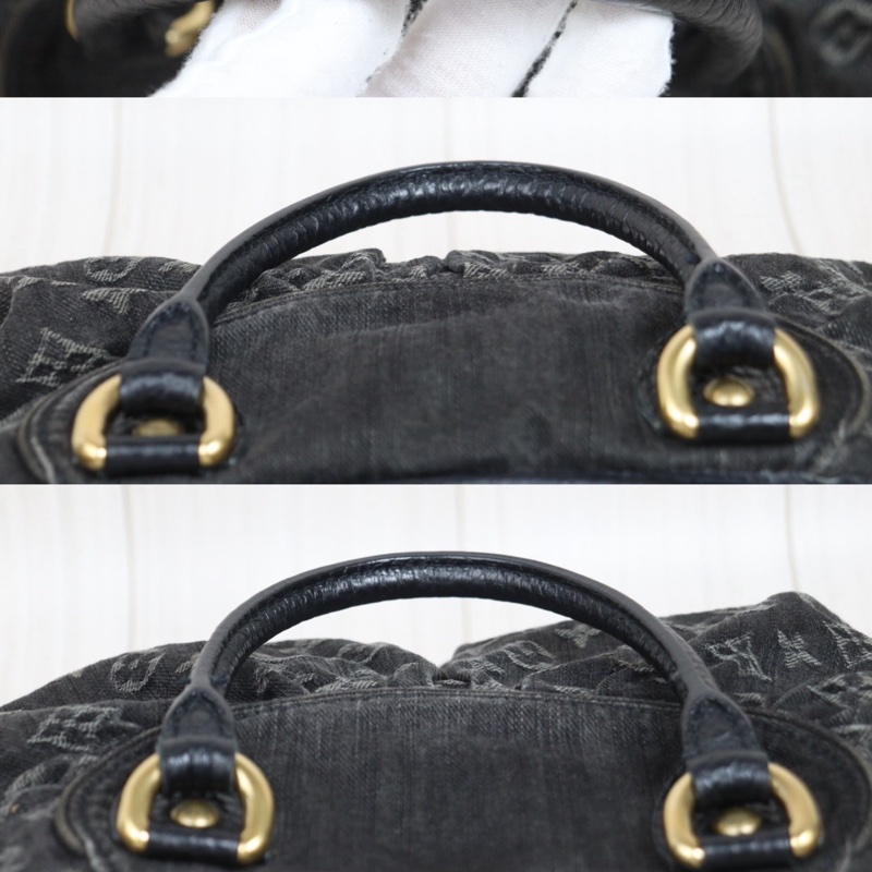 LV 黑色單寧牛仔包-10