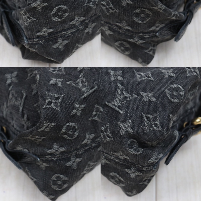 LV 黑色單寧牛仔包-11