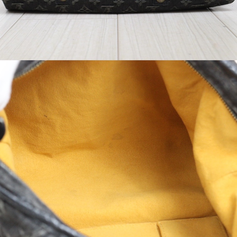 LV 黑色單寧牛仔包-12