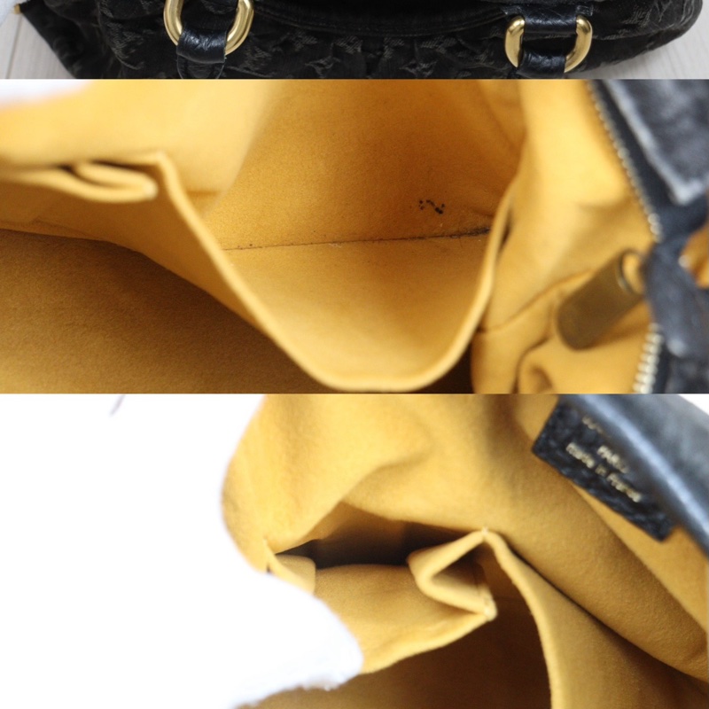 LV 黑色單寧牛仔包-13