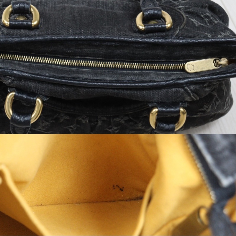 LV 黑色單寧牛仔包-16