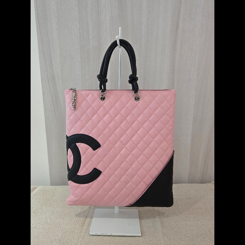 經典不敗｜CHANEL 康朋系列 粉黑托特包 手提包 💖-0