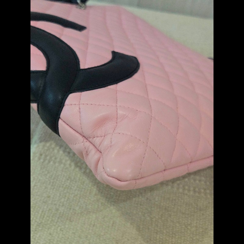 經典不敗｜CHANEL 康朋系列 粉黑托特包 手提包 💖-8