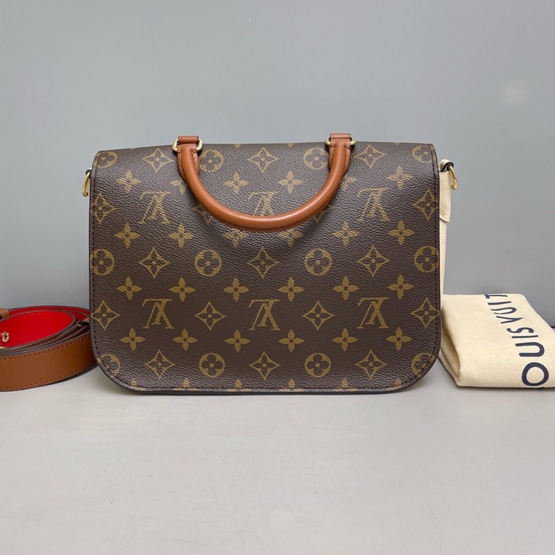 LV路易威登Vaugirard老花拼白郵差包尺寸26×20 附件肩帶 塵袋 。-1