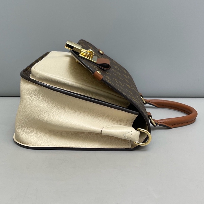 LV路易威登Vaugirard老花拼白郵差包尺寸26×20 附件肩帶 塵袋 。-2