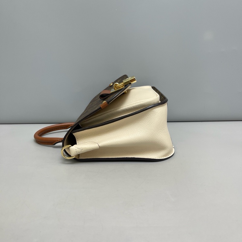 LV路易威登Vaugirard老花拼白郵差包尺寸26×20 附件肩帶 塵袋 。-3