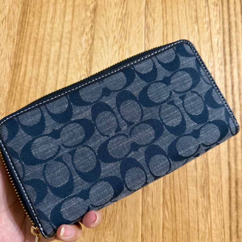 全新未使用過Coach丹寧長夾-2