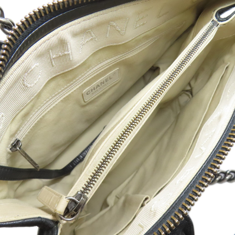 香奈兒 Matelassé 2-Way 手提包，銀色五金配件，小牛皮，女士。-4