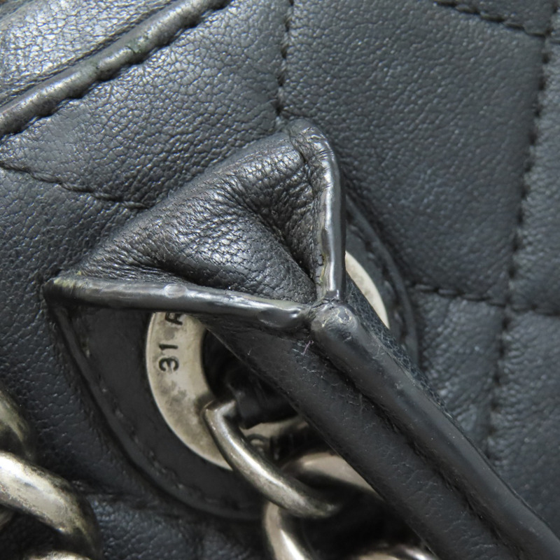 香奈兒 Matelassé 2-Way 手提包，銀色五金配件，小牛皮，女士。-21