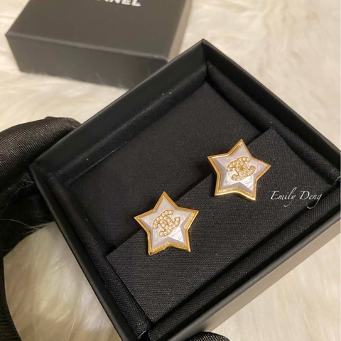 Chanel 星星耳夾