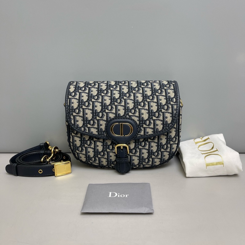 Dior迪奧Bobby中號老花馬鞍包 尺寸22×17 附件 塵袋-0