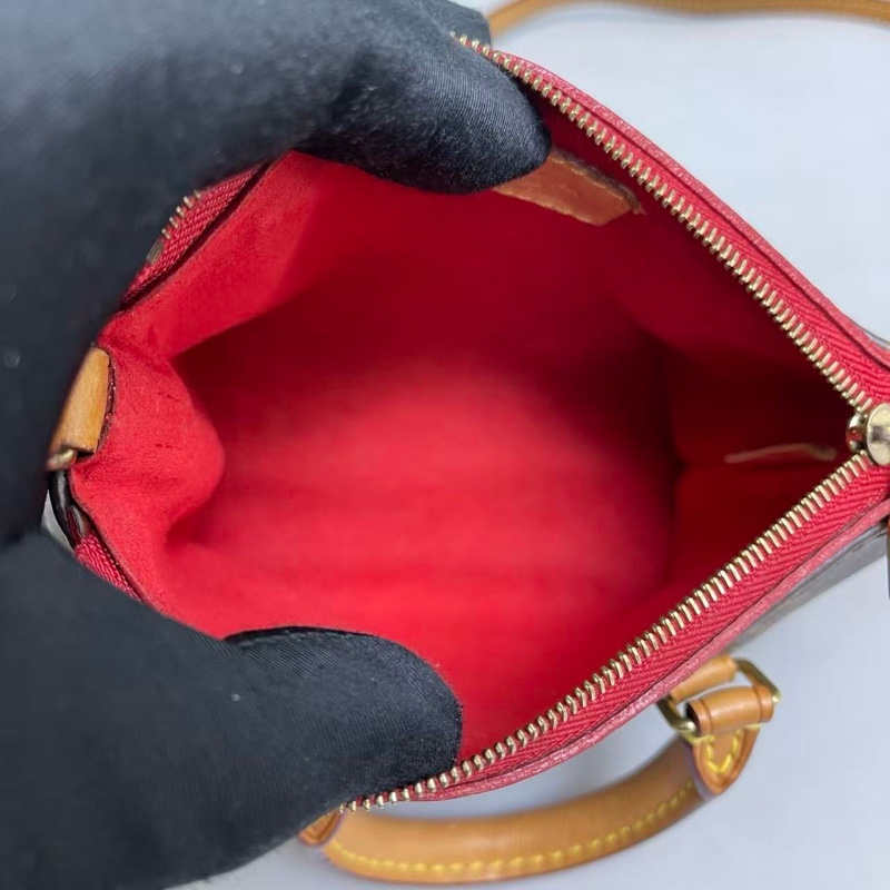 Louis Vuitton路易威登Pallas nano老花红色传奇包尺寸18×10。-8