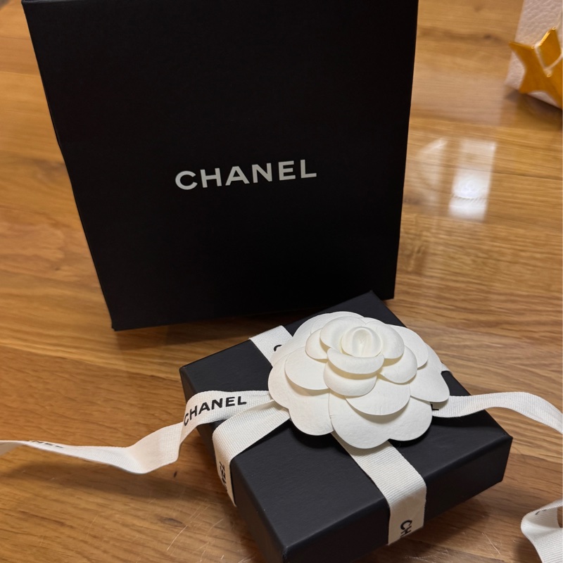 Chanel 金色 COCO 字母 垂吊 雙C 珍珠 夾式 耳環-19