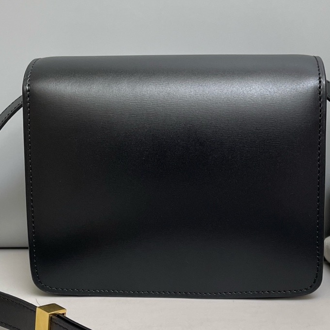 Celine賽琳 Classic Box小號黑金全皮豆腐包尺寸17×14 附件塵袋-1