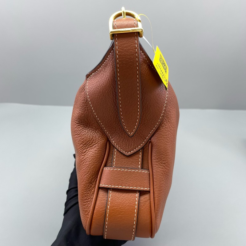 Celine romy焦糖色腋下包中號肩背包-7