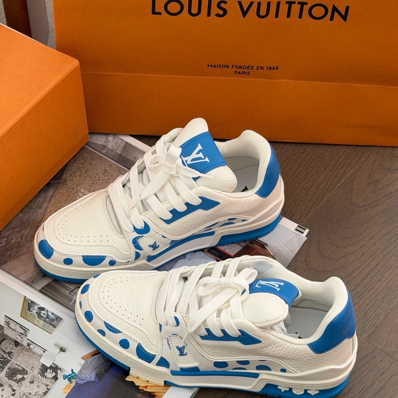 閒置新lv trainer草間彌生藍色波點限量絕版 38碼-0