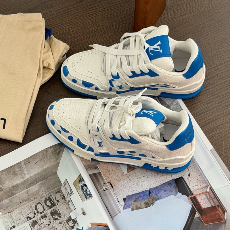 閒置新lv trainer草間彌生藍色波點限量絕版 38碼-2