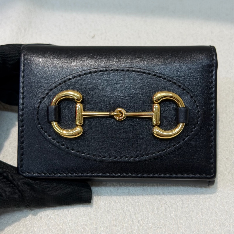 Gucci 1955黑色三摺短夾 XB830-1