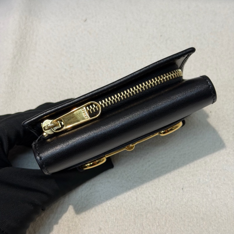 Gucci 1955黑色三摺短夾 XB830-6