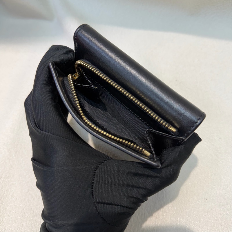 Gucci 1955黑色三摺短夾 XB830-14