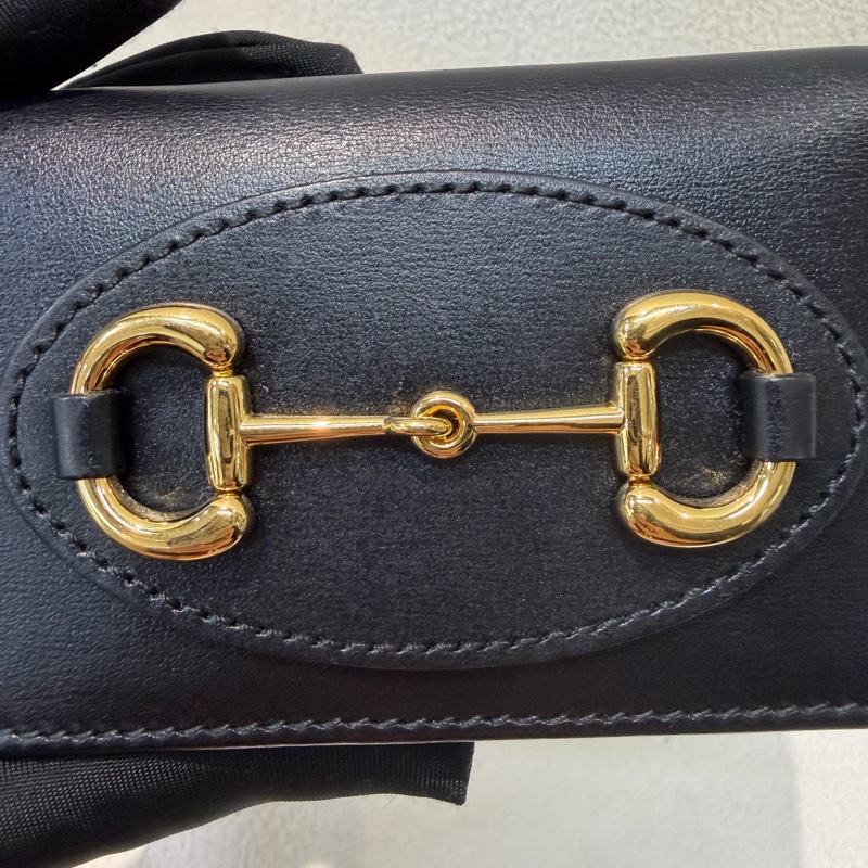 Gucci 1955黑色三摺短夾 XB830-15
