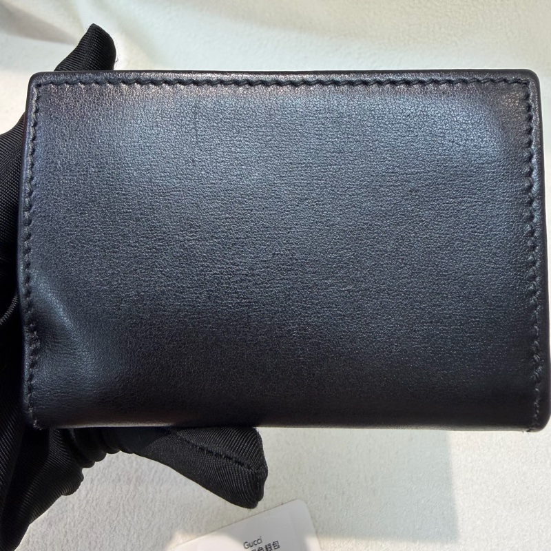 Gucci 1955黑色三摺短夾 XB830-21