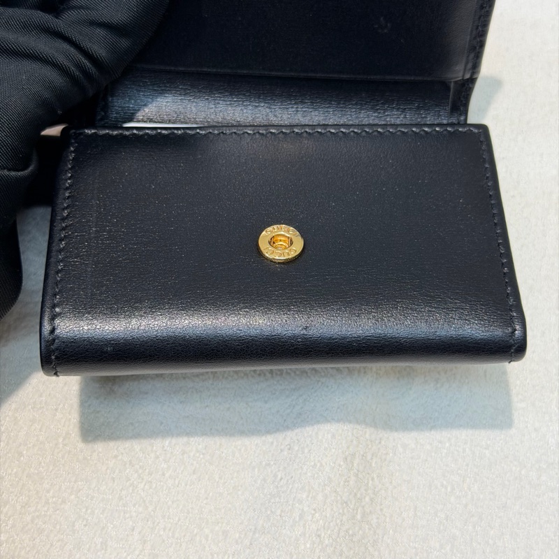 Gucci 1955黑色三摺短夾 XB830-23