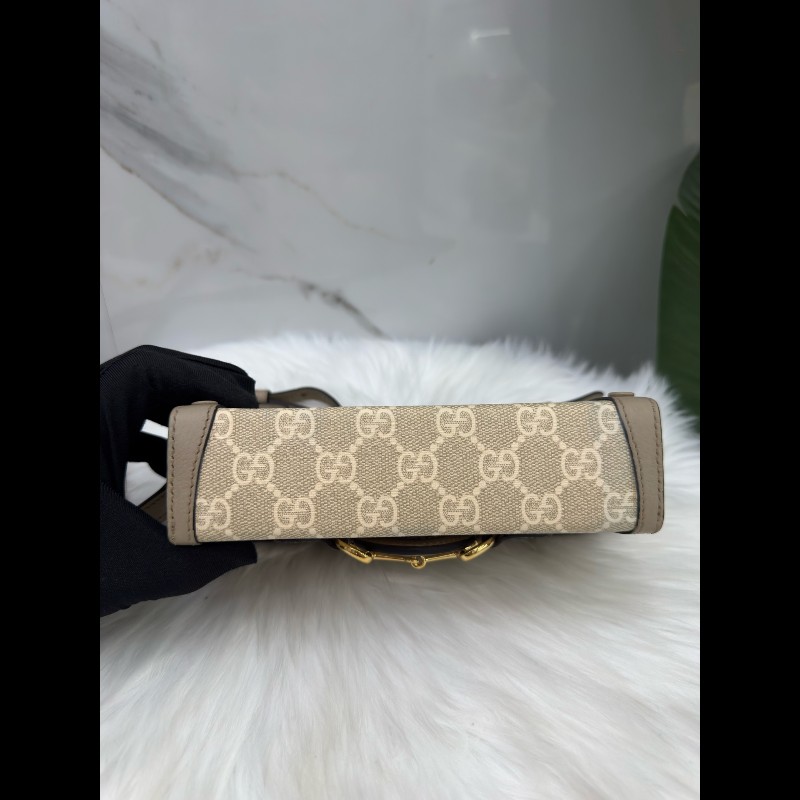 Gucci古馳1955馬銜扣盒子包手機包單肩斜挎包-4