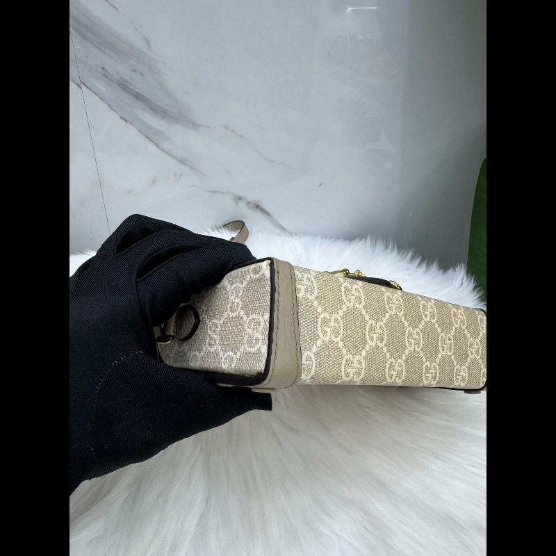 Gucci古馳1955馬銜扣盒子包手機包單肩斜挎包-5