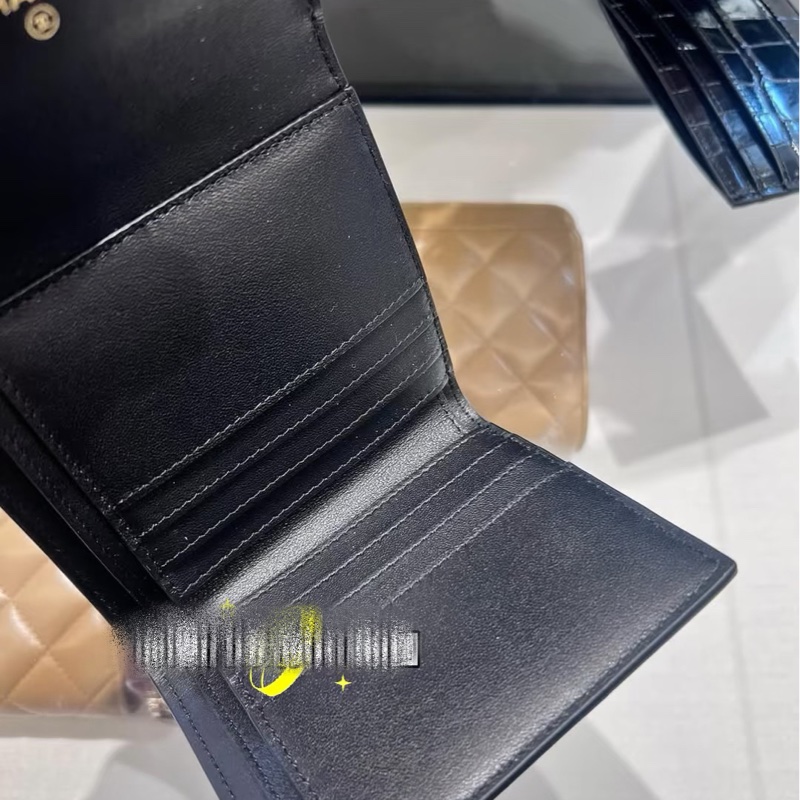 CHANEL 26S貴氣鱷魚壓紋🐊三折短夾錢包-全新品⭐️-2