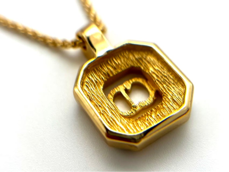 【97新 ✨ 全網最低價！】 Dior中古琺瑯鏤空CD項鍊(下單前先詢問庫存❗️❗️）-4