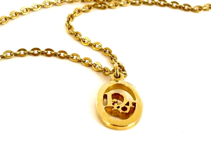 【97新 ✨ 全網最低價！】 Dior中古項鍊橢圓形Logo(下單前先詢問庫存❗️❗️）-5
