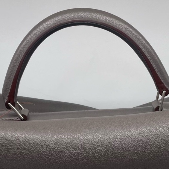 Hermes愛馬仕 maxibox手提包✨幾乎全新，尺寸37*21*15棕色牛皮-1