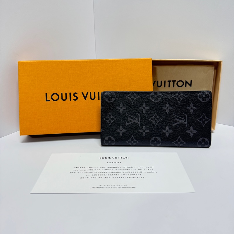 【全新閒置/芯片款】 LV Monogram Eclipse 黑武士老花 長夾 （專櫃23,900）-1