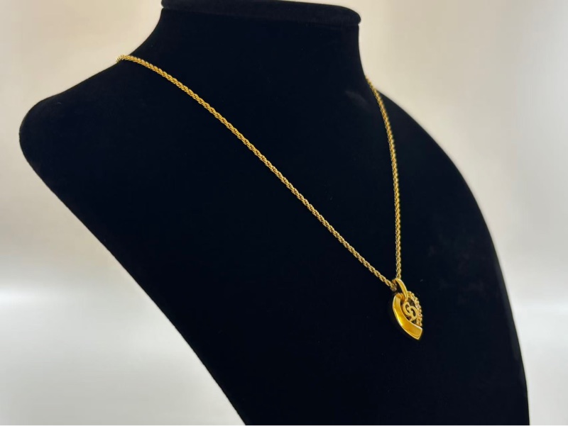 【97新 ✨ 全網最低價！】Dior 中古CD字 項鏈 嶔鑽 (下單前先詢問庫存❗️❗️）-3