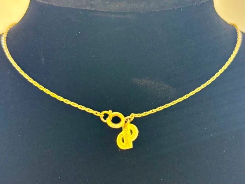 【97新 ✨ 全網最低價！】Dior 中古愛心嵌鑽項鍊(下單前先詢問庫存❗️❗️）-7