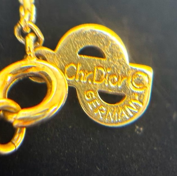 【97新 ✨ 全網最低價！】Dior 中古愛心嵌鑽項鍊(下單前先詢問庫存❗️❗️）-9