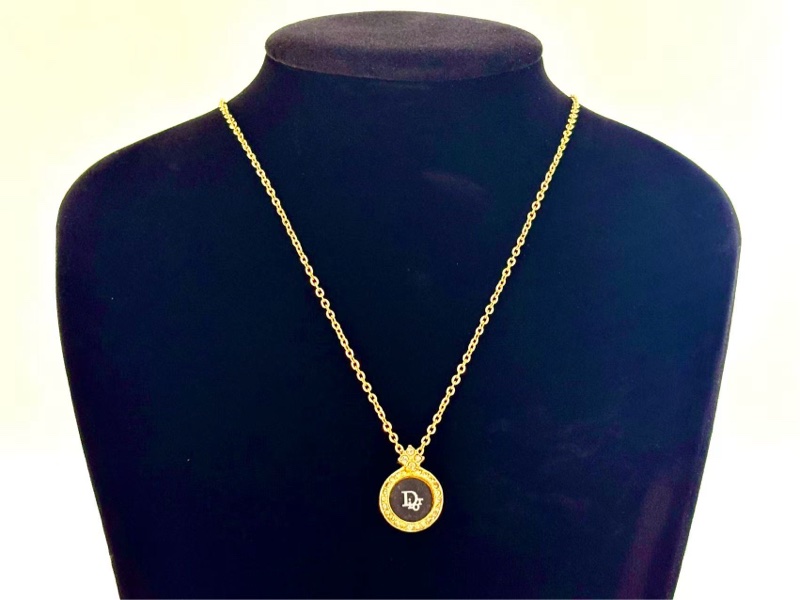 【97新 ✨ 全網最低價！】 Dior中古Vintage圓盤項鍊(下單前先詢問庫存❗️❗️）-2