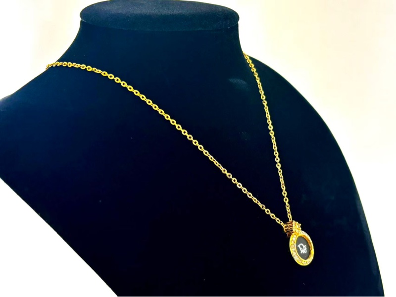 【97新 ✨ 全網最低價！】 Dior中古Vintage圓盤項鍊(下單前先詢問庫存❗️❗️）-5