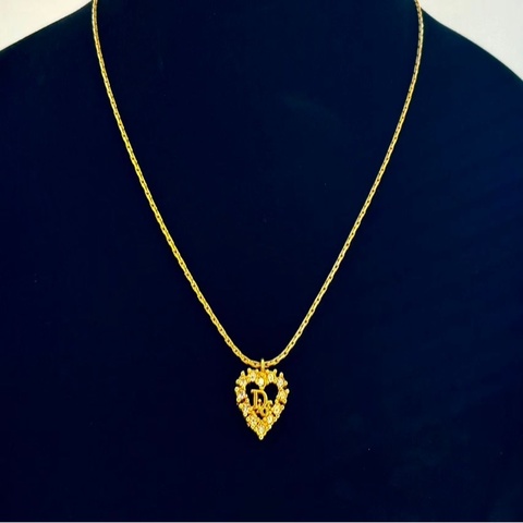 【97新 ✨ 全網最低價！】Dior 中古 愛心 嶔鑽項鏈(下單前先詢問庫存❗️❗️）