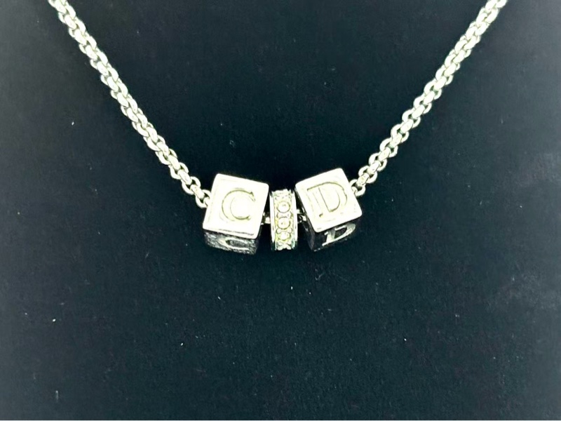 【97新 ✨ 全網最低價！】 Dior迪奧CD字母篩子項鍊(下單前先詢問庫存❗️❗️）-1