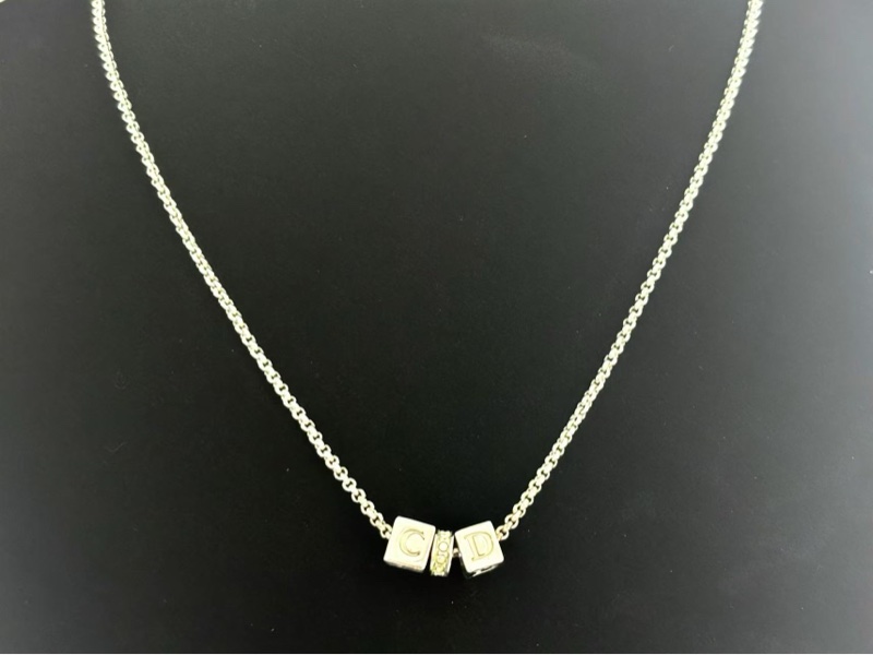 【97新 ✨ 全網最低價！】 Dior迪奧CD字母篩子項鍊(下單前先詢問庫存❗️❗️）-6