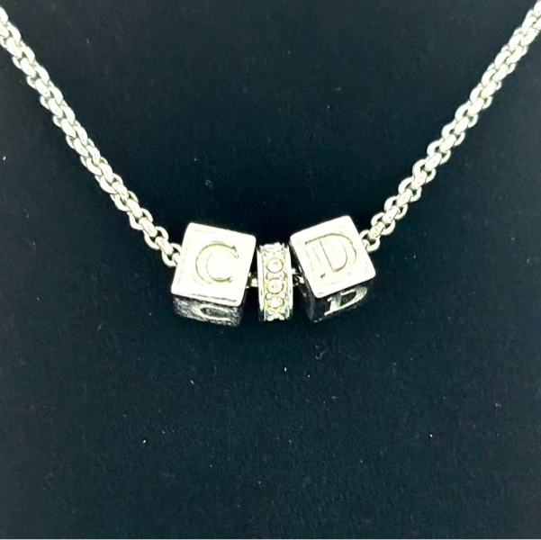 【97新 ✨ 全網最低價！】 Dior迪奧CD字母篩子項鍊(下單前先詢問庫存❗️❗️）-7