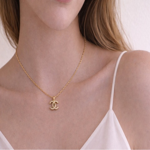 【97新 ✨ 全網最低價！】 中古chanel 雙C項鏈(下單前先詢問庫存❗️❗️）